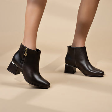 Modare 7082-101 Low Heel Ankle Boot in Cocoa